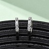 304 Stainless Steel Clear Cubic Zirconia Hoop Earrings EJEW-D331-18B-P-5