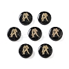 Dyed Black Synthetic Turquoise Beads G-F775-B08-1