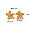 Fashionable Irregular 304 Stainless Steel Stud Earrings for Women MT3122-2-1