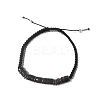 Coconut & Non-magnetic Synthetic Hematite Braided Bead Bracelet BJEW-PH01415-04-1