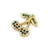 Brass Micro Pave Cubic Zirconia Pendants KK-M322-48G-06-2