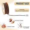 2 Rolls Segment Dyed Cotton Twisted String Cord OCOR-TA0002-95A-4