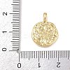 Brass Enamel Pendants KK-P339-12G-02-3