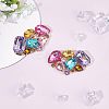 2Pcs Detachable Glass Rhinestone Shoe Decoration AJEW-FG0002-04-5