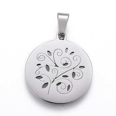 Non-Tarnish 304 Stainless Steel Pendants LS-STAS-I086-03P-01-1