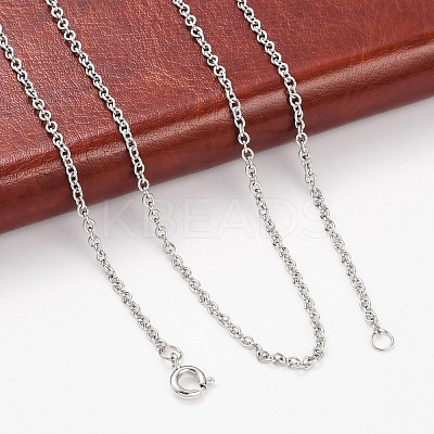 316 Surgical Stainless Steel Cable Chain Necklaces X-NJEW-JN01047-03-1