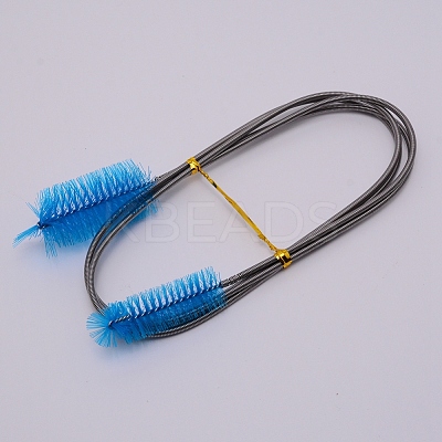 304 Stainless Steel PP Cleaner Double Ended Elastic Hose Pipe AJEW-WH0188-74B-1