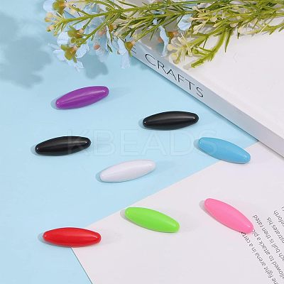 60Pcs Plastic Oval Lapel Pins JEWB-CA0001-21-1