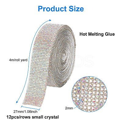 Self Adhesive Glass Rhinestone Glue Sheets RB-FG0001-02B-1