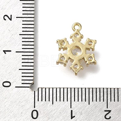 Rack Plating Brass Micro Pave Cubic Zirconia Pendants KK-M014-10A-G-1