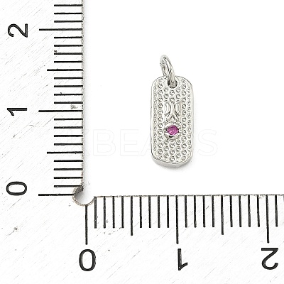 Five Elements Theme Brass Micro Pave Clear Cubic Zirconia Charms KK-F934-02D-P-1
