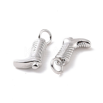 Rack Plating Brass Charms ZIRC-C042-08P-1