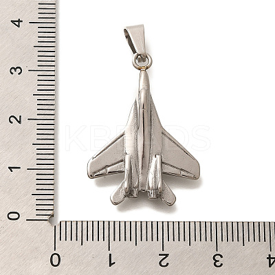 Anti-Tarnish 304 Stainless Steel Pendants STAS-U035-35P-02-1