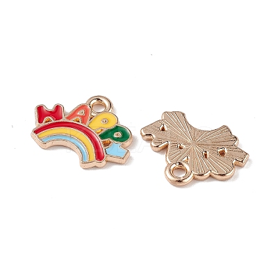 Alloy Enamel Pendants ENAM-M056-04KCG-1