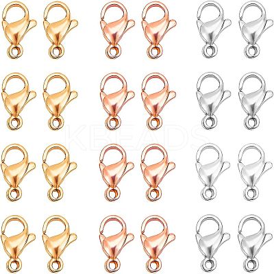 PVD Vacuum Plating 304 Stainless Steel Lobster Claw Clasps STAS-UN0006-26-1