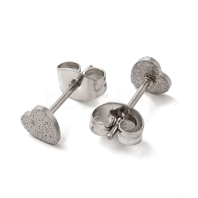 Non-Tarnish 304 Stainless Steel Haart Stud Earrings for Women EJEW-K243-02P-1