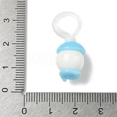 Christmas Handmade Lampwork Pendants LAMP-L081-01C-1