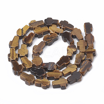 Natural Tiger Eye Bead Strands X-G-R185-8x12mm-14-1