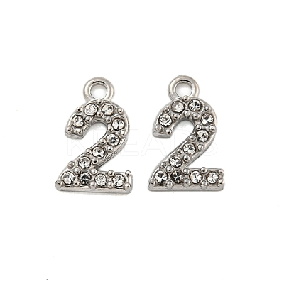 304 Stainless Steel Pendants STAS-L080-002P-02-1