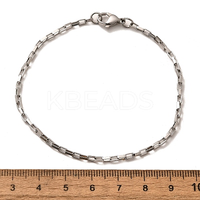 Tarnish Resistant 316 Surgical Stainless Steel Box Chain Bracelets BJEW-JB01865-1