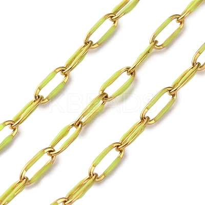 304 Stainless Steel Enamel Cable Chains CHS-R020-02G-06-1