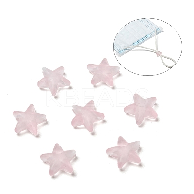 Star PVC Plastic Cord Lock for Mouth Cover LS-KY-D013-02G-1