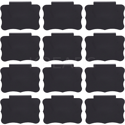 Erasable PVC Food Label Display Chalkboard Clip AJEW-CP0010-97B-1