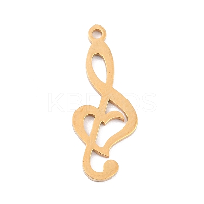 Ion Plating(IP) 201 Stainless Steel Pendants STAS-K003-02G-1