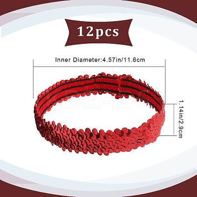 Wide Stretch Sparkling Headband OHAR-WH0001-07D-1