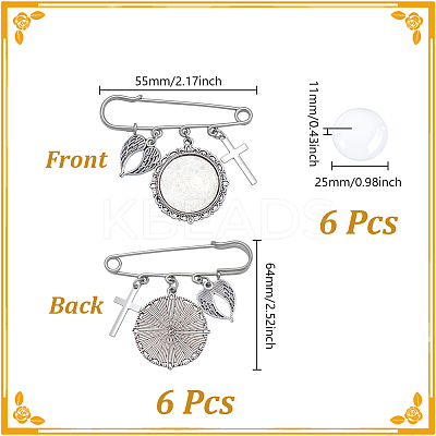 DIY Stainless Steel Graduation Brooches Making Kits AJEW-NB00020-1