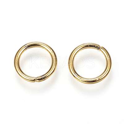304 Stainless Steel Open Jump Rings X-STAS-G098-01G-1