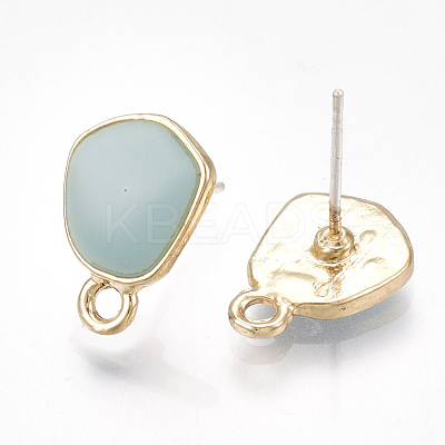 Alloy Stud Earring Findings PALLOY-S177-39B-1