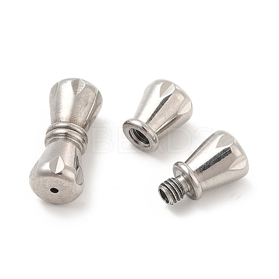Non-Tarnish 304 Stainless Steel Screw Clasps STAS-D246-02P-1