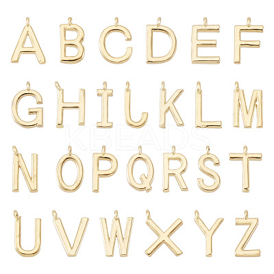26Pcs 26 Styles Brass Charms KK-TA0003-40-1
