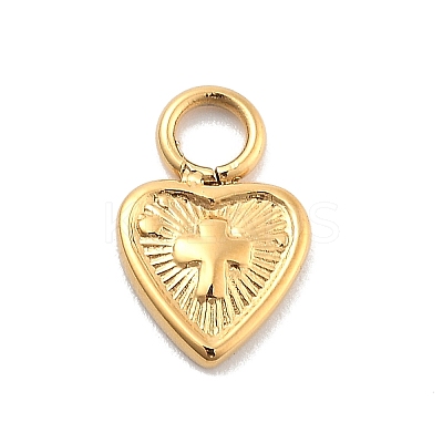 Ion Plating(IP) 304 Stainless Steel Charms STAS-P379-35G-1