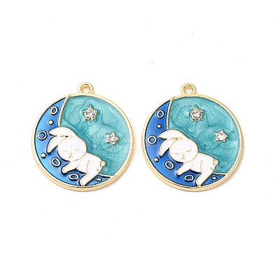 Alloy Enamel Pendants ENAM-C005-11G-01-1