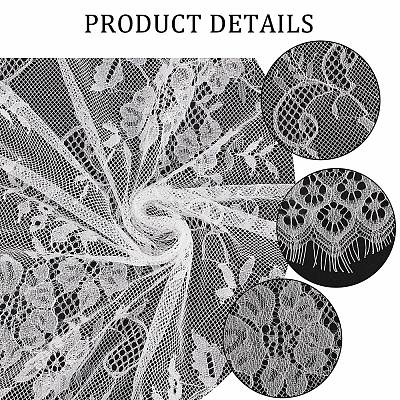 Nylon Eyelash Lace Trim Fabric AJEW-WH0314-66B-1