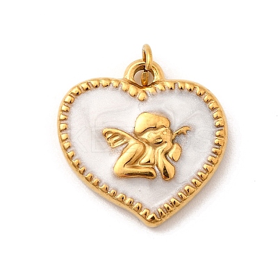304 Stainless Steel Enamel Pendants STAS-B093-05G-01-1