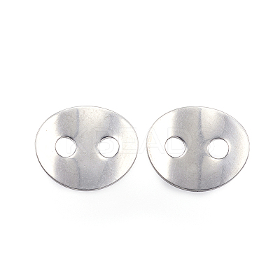 Tarnish Resistant 2-Hole 201 Stainless Steel Sewing Buttons STAS-E147-32P-1
