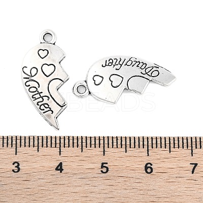 Tibetan Style Alloy Split Pendants TIBE-Q050-200AS-LF-1