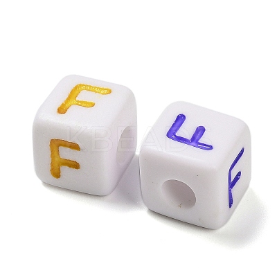 Opaque Acrylic Beads OACR-I022-01F-1