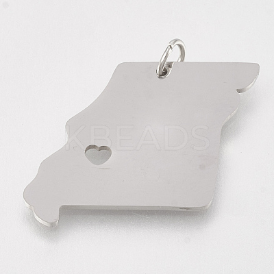 Non-Tarnish 201 Stainless Steel Pendants X-STAS-T038-89-1