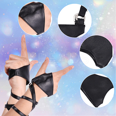 1Pair Imitation Leather Cord Sexy Wrap Bracelets AJEW-CL0001-39-1