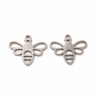 Non-Tarnish 201 Stainless Steel Charms STAS-E188-03P-1