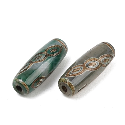 Tibetan Style dZi Beads TDZI-E004-65-04-1
