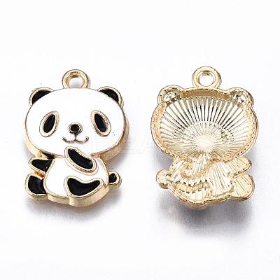 Eco-Friendly Alloy Enamel Pendants X-ENAM-Q437-011-NR-1