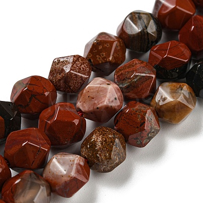 Natural Red Jasper Beads Strands G-C085-A04-01-1