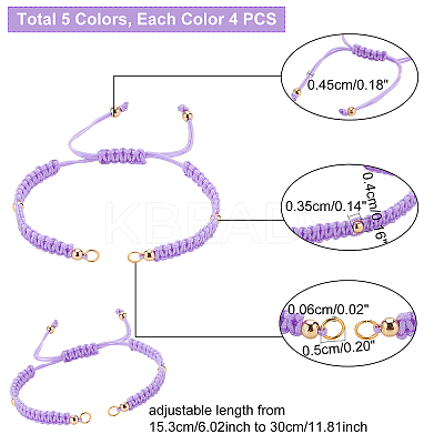 Braided Nylon Bracelet Making AJEW-PH0001-18-1