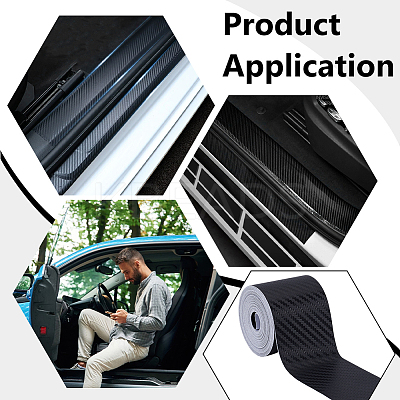 10M PVC Car Auto Fibre Sticker Vinyl Wrapping Film DIY-WH0128-48A-1