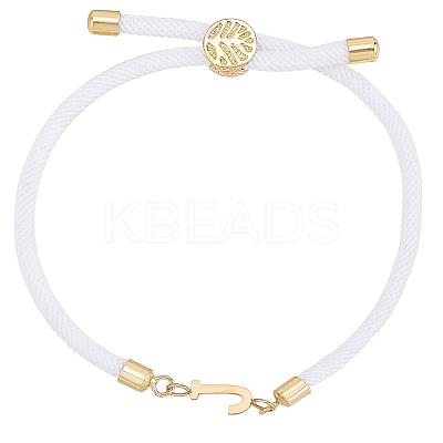 1pc Adjustable Nylon Cord Slider Bracelets for Women BJEW-LP0001-33J-G-1